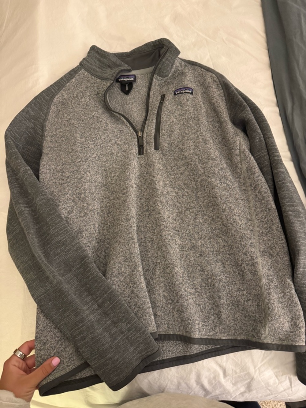 Men’s Grey Patagonia Quarter Zip Jacket